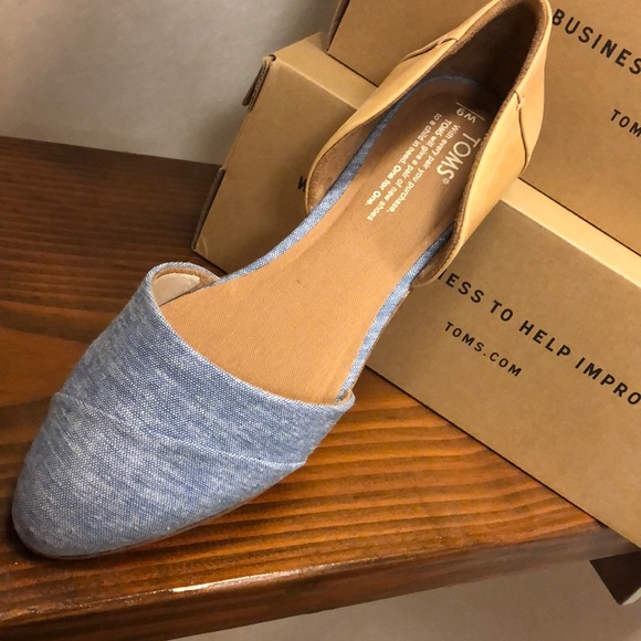 Toms jutti d’orsay honey leather/blue chambray - Picture 5 of 6